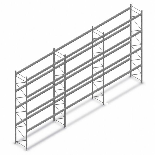 Voordeelrij gebruikte Stow palletstelling 5500x11200x1100mm (hxbxd) 4 niveaus