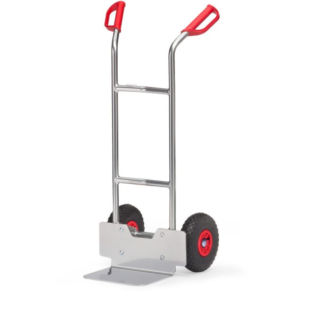 Aluminium steekwagen 150 kg 1150 mm met luchtbanden