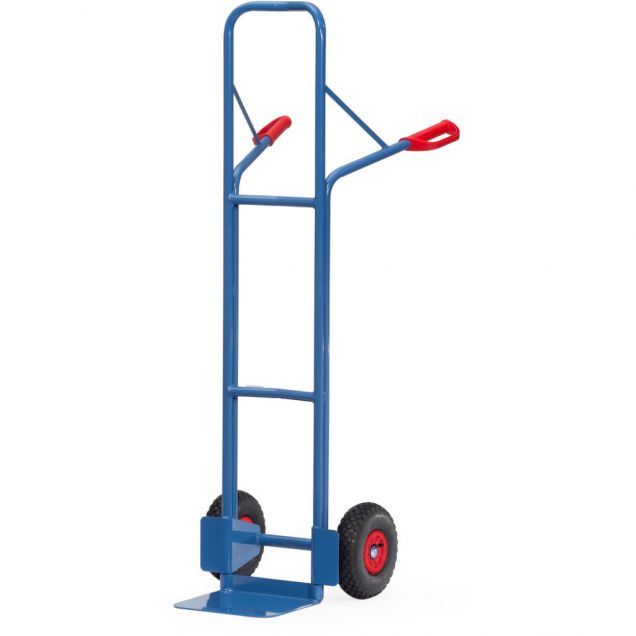 Stalen steekwagen 300 kg 1600 mm met luchtbanden