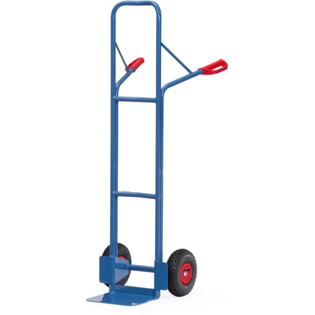 Stalen steekwagen 300 kg 1600 mm met luchtbanden