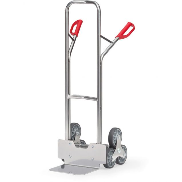 Trappensteekwagen aluminium 200 kg 1300 mm met 2 driearmige wielsterren