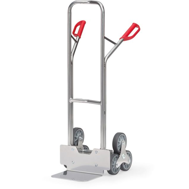 Trappensteekwagen aluminium 200 kg 1300 mm met 2 driearmige wielsterren
