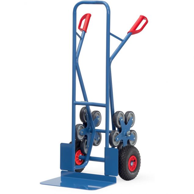 Trappensteekwagen 200 kg 1300 mm met 2 vijfarmige wielsterren, extra brede schep
