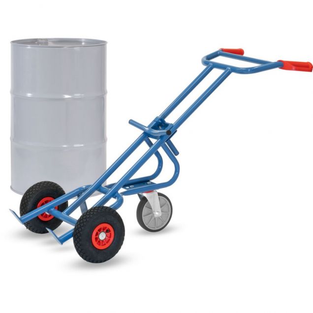 Vatensteekwagen 300 kg 1600 mm met luchtbanden en steun- zwenkwiel