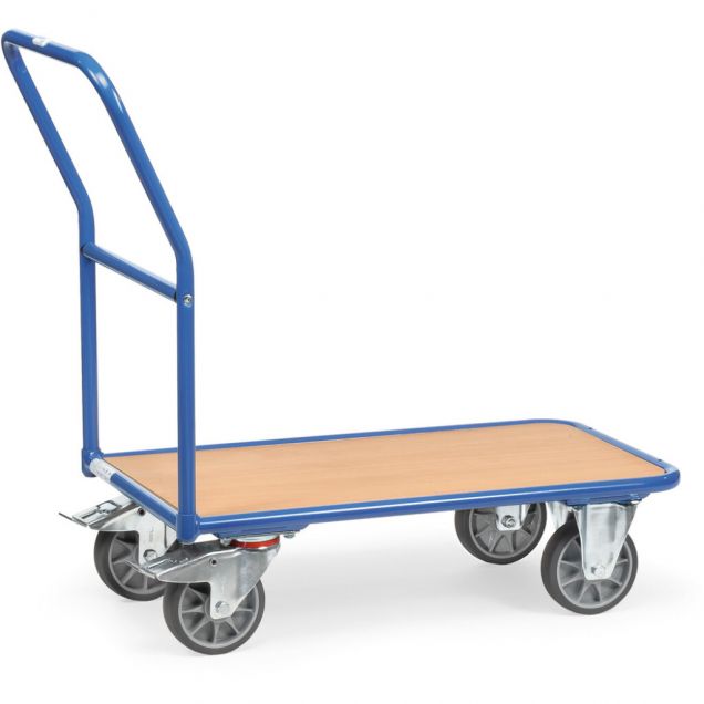 Plateauwagen, platformwagen, transportkar 400 kg met duwbeugel 850x500