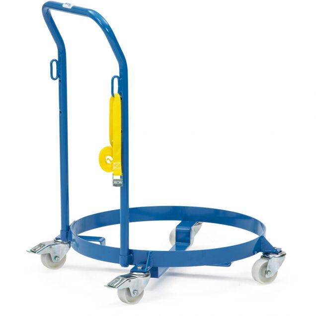 Vatenroller 250 kg doorsnee 610 mm met duwbeugel