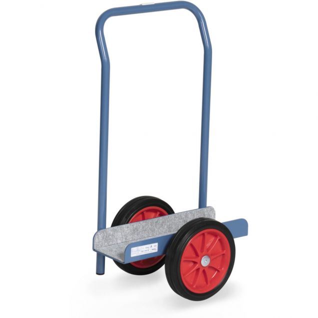 Platenroller 500 kg 900 mm met rubberbanden en steun- en duwbeugel