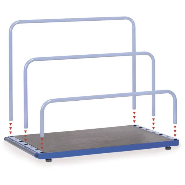 Platenstandaard 1200 kg met laadvlak 1600x800 mm (lxb)