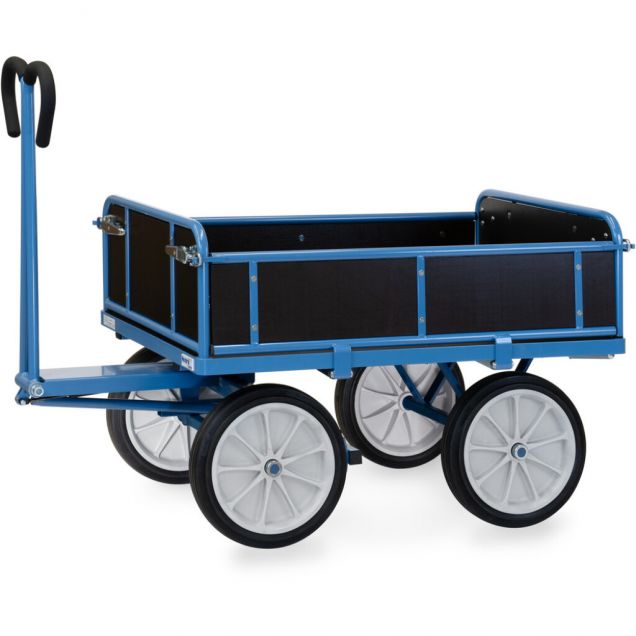 Handtrekwagen met houten wanden 1200x800x1190 mm (lxbxh) 1000 kg