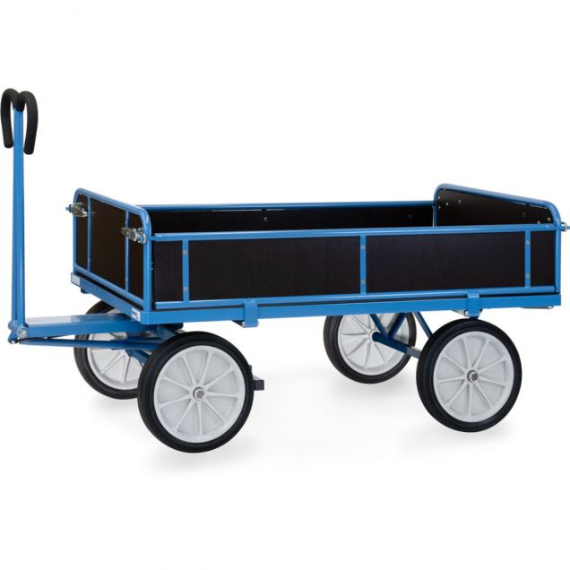 Handtrekwagen met houten wanden 1600x900x1190 mm (lxbxh) 1000 kg