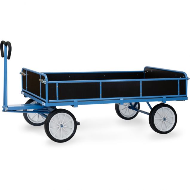 Handtrekwagen met houten wanden 2000x1000x1190 mm (lxbxh) 1250 kg