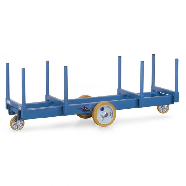 Langmateriaalwagens met rongen 3000 kg polyurethaan wielen