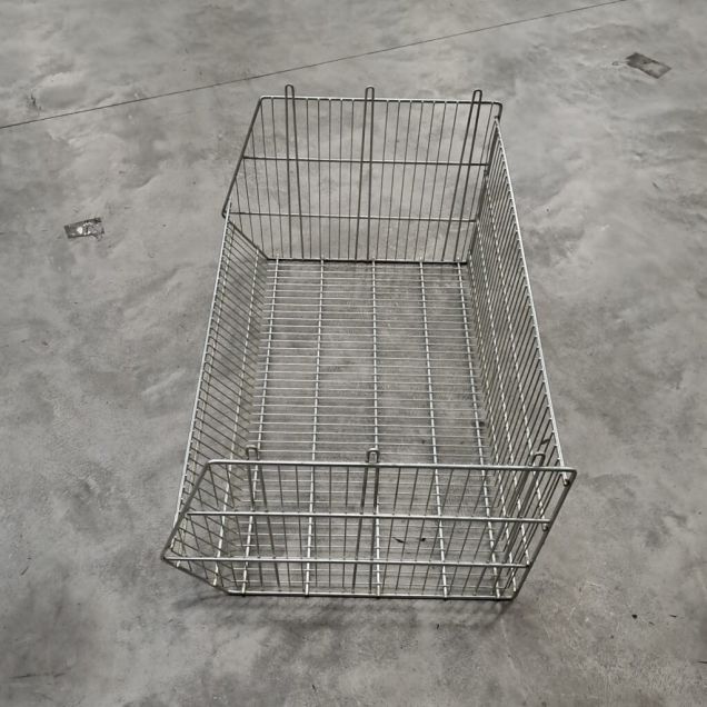 Gebruikte draadmand, winkelmand 960x675x500 mm (bxdxh) verzinkt