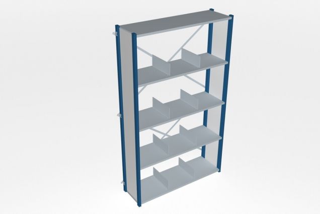 Beginsectie gebruikte Nedcon legbordstelling 2000x1220x400 mm (hxbxd) 5 niveaus