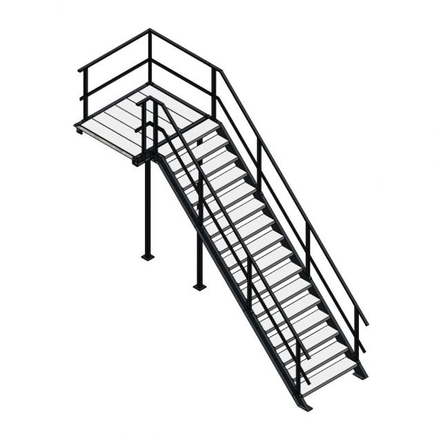 Bordestrap linksaf 3200x1200 mm (hxb)