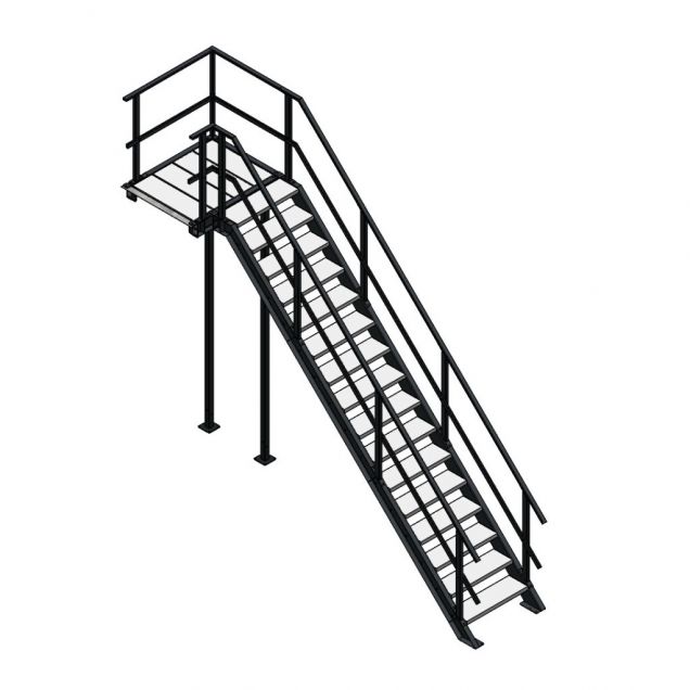 Bordestrap linksaf 3200x800 mm (hxb)