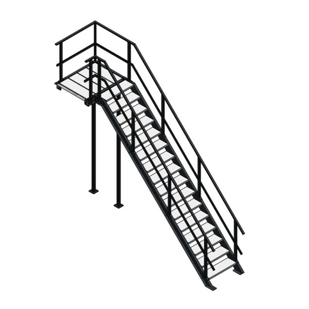Bordestrap linksaf 3200x800 mm (hxb)
