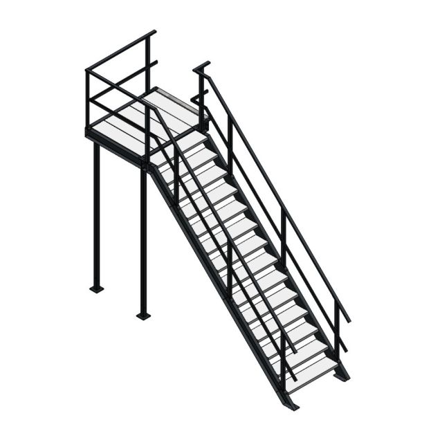 Bordestrap rechtsaf 2800x1000 mm (hxb)