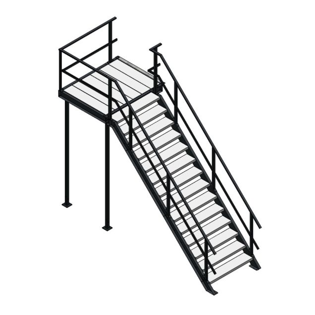 Bordestrap rechtsaf 2800x1200 mm (hxb)