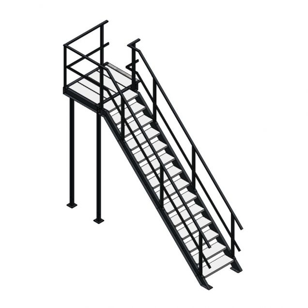Bordestrap rechtsaf 2800x800 mm (hxb)
