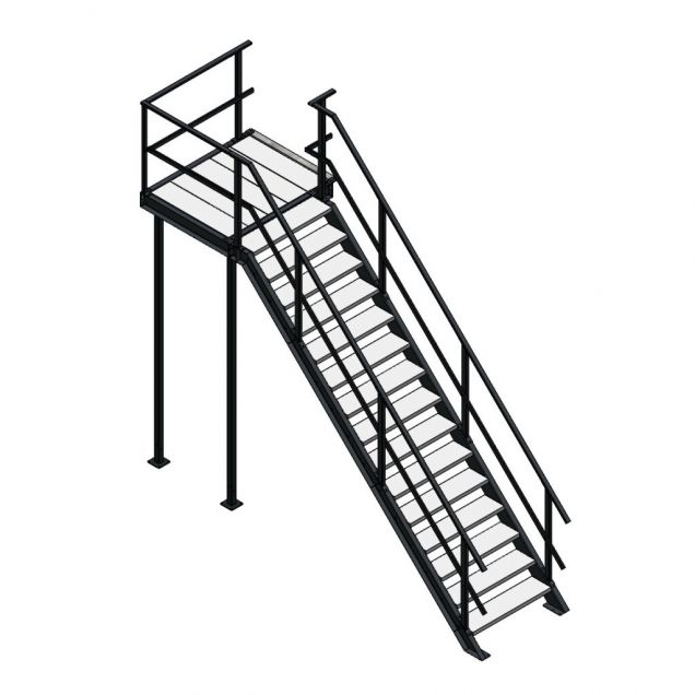 Bordestrap rechtsaf 3000x1000 mm (hxb)