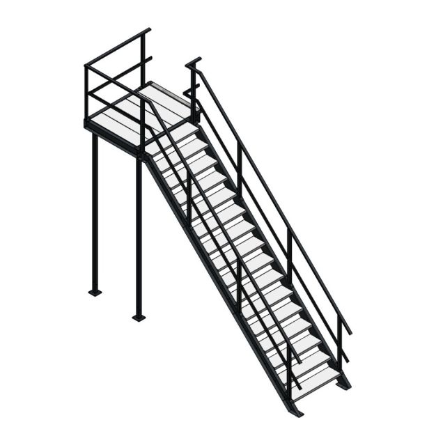 Bordestrap rechtsaf 3200x1000 mm (hxb)