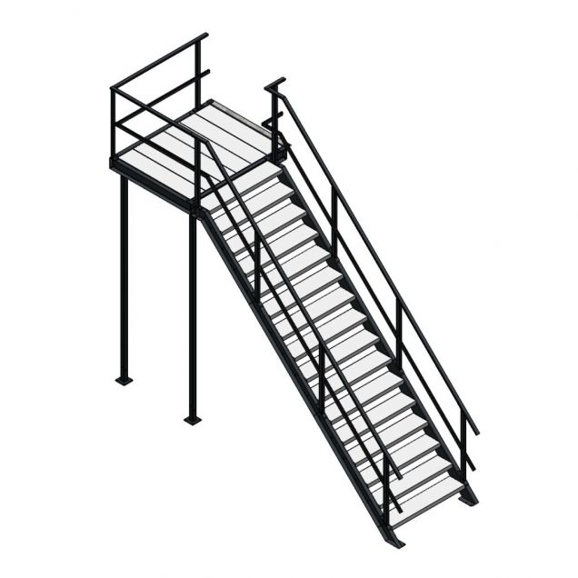 Bordestrap rechtsaf 3200x1200 mm (hxb)