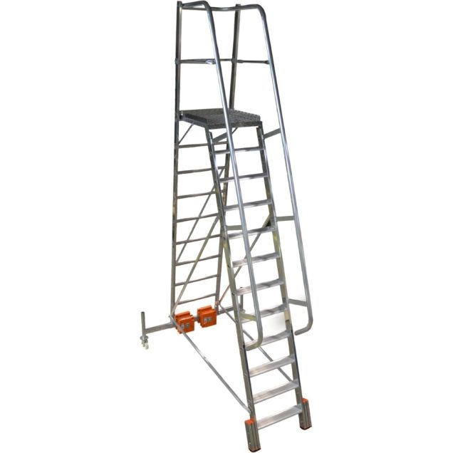 Platformtrap Krause Vario Compact met stabilisator 1365mm 12 treden 2750mm
