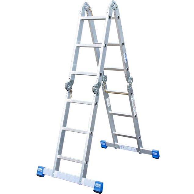 Multifunctionele ladder incl. werkbord 4x3 sporten 2400mm