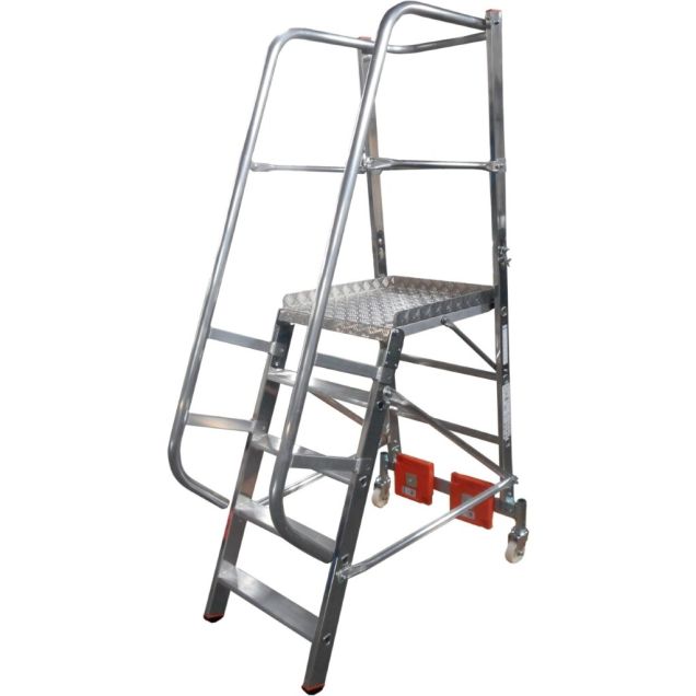 Platformtrap Krause Vario Compact met stabilisator 750mm 5 treden 1100mm