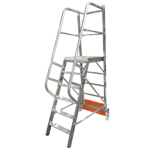 Platformtrap Krause Vario Compact met stabilisator 750mm 6 treden 1400mm