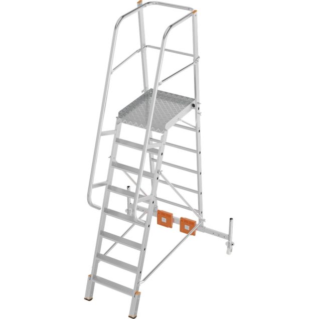 Platformtrap Krause Vario Compact met stabilisator 1365mm 8 treden 1900mm