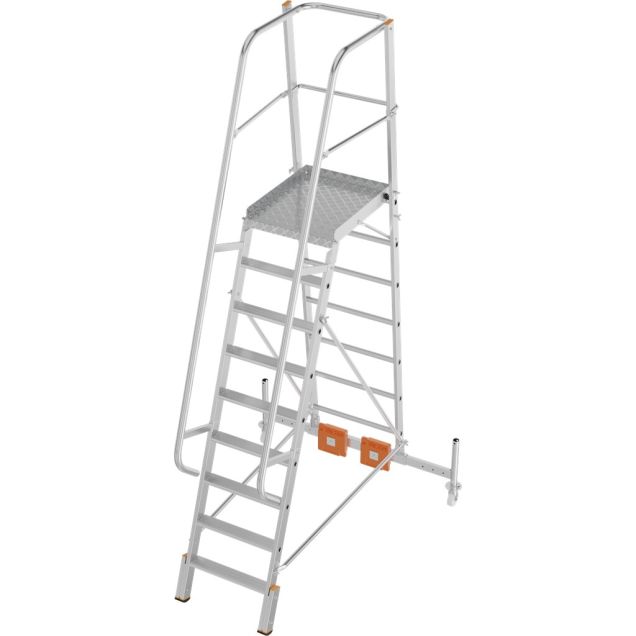 Platformtrap Krause Vario Compact met stabilisator 1365mm 9 treden 2100mm
