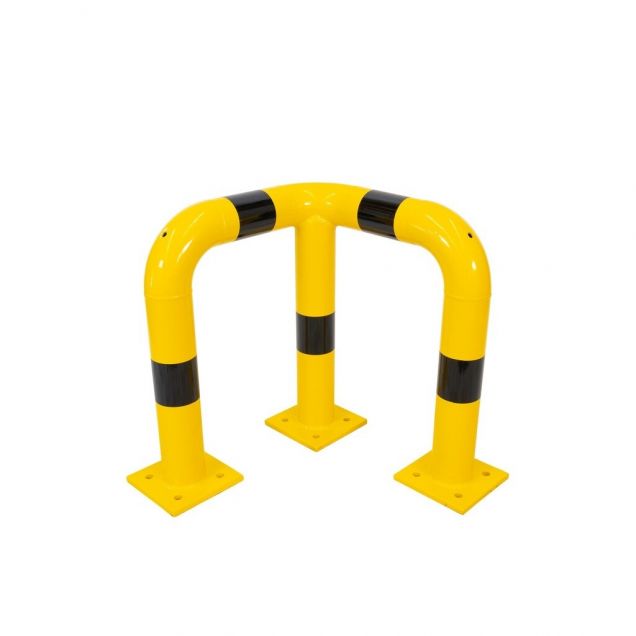 Hoekbeschermbeugel 490x490x500mm ø76mm Geel/zwart