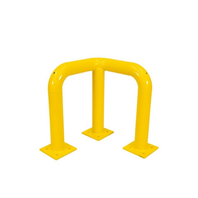 Hoekbeschermbeugel 490x490x500mm ø76mm Geel