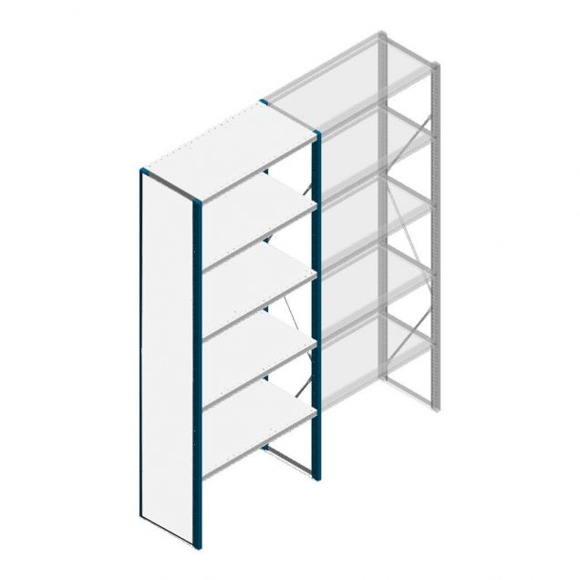 Beginsectie gebruikte Nedcon legbordstelling 2000x1220x400 mm (hxbxd) 5 niveaus