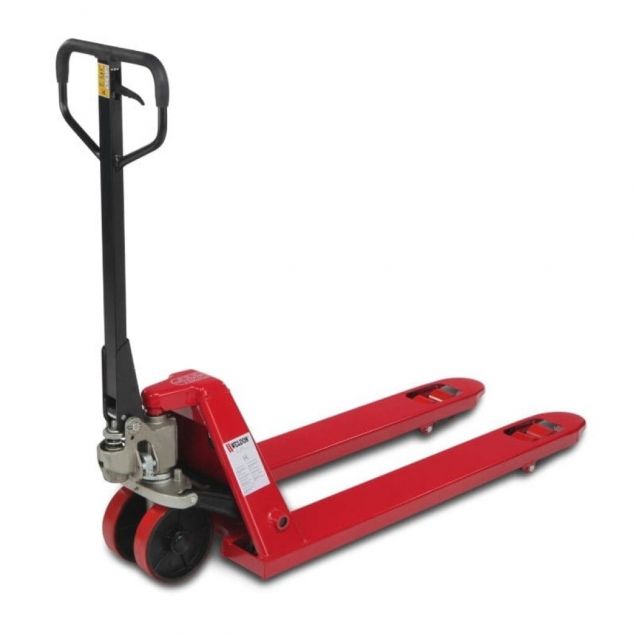 Palletwagen, pompwagen 2500 kg 1150 mm rubber wielen