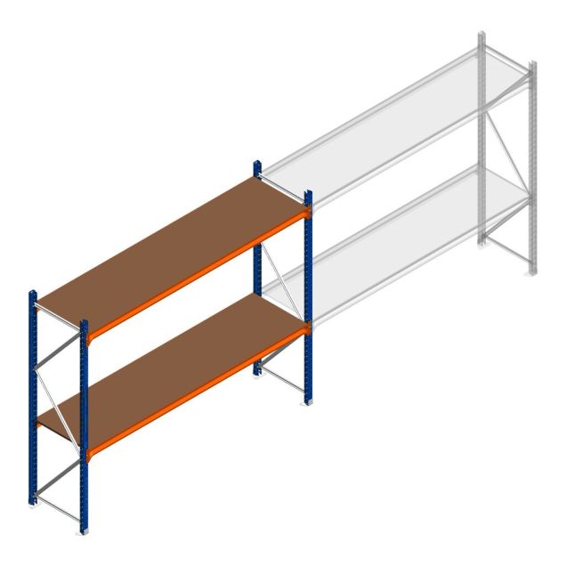 Grootvakstelling Kimer 1750x2250x600 mm (hxbxd) 2 niveaus beginsectie