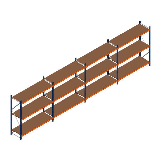 Voordeelrij grootvakstelling Kimer 1750x6250x600 mm (hxbxd) 3 niveaus
