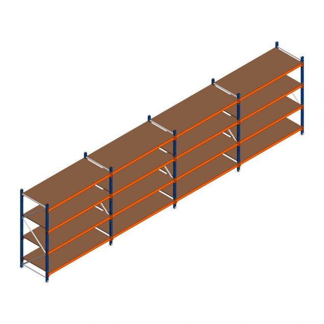 Voordeelrij grootvakstelling Kimer 1750x6250x800 mm (hxbxd) 4 niveaus