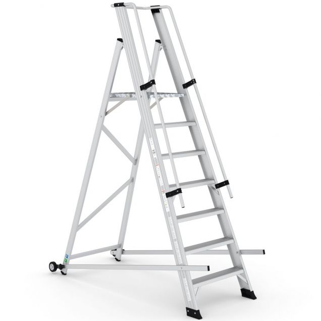 Magazijntrap Wixor opvouwbaar 7 treden