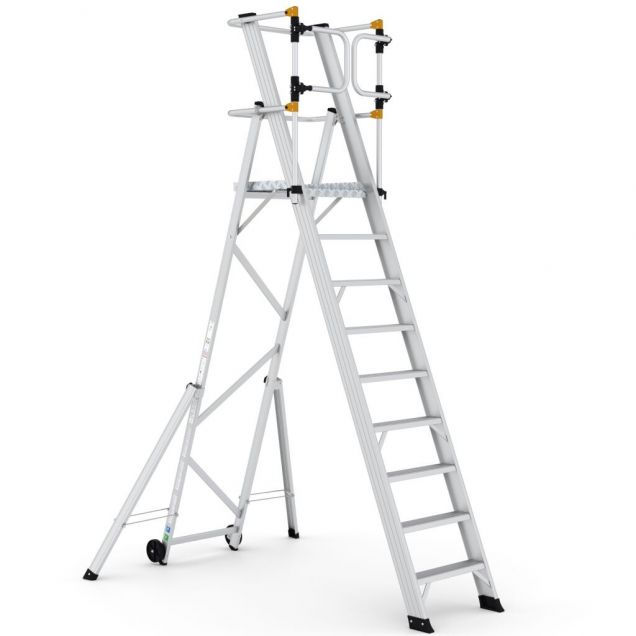 Magazijntrap Wixor opvouwbaar extra veilig 9 treden