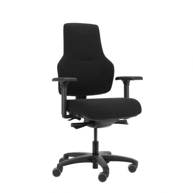 Score bureaustoel At Work met wieltjes 45-60cm lumbaalsteun - hoge rug - kunststof 4D armleggers