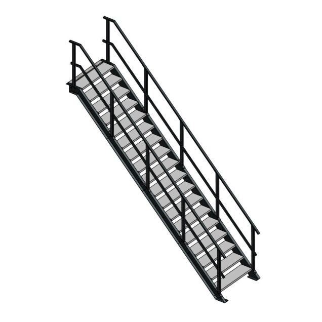 Steektrap, Industriële Trap 3500x1000 mm (hxb)