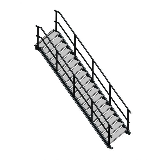 Steektrap, Industriële Trap 3500x1200 mm (hxb)