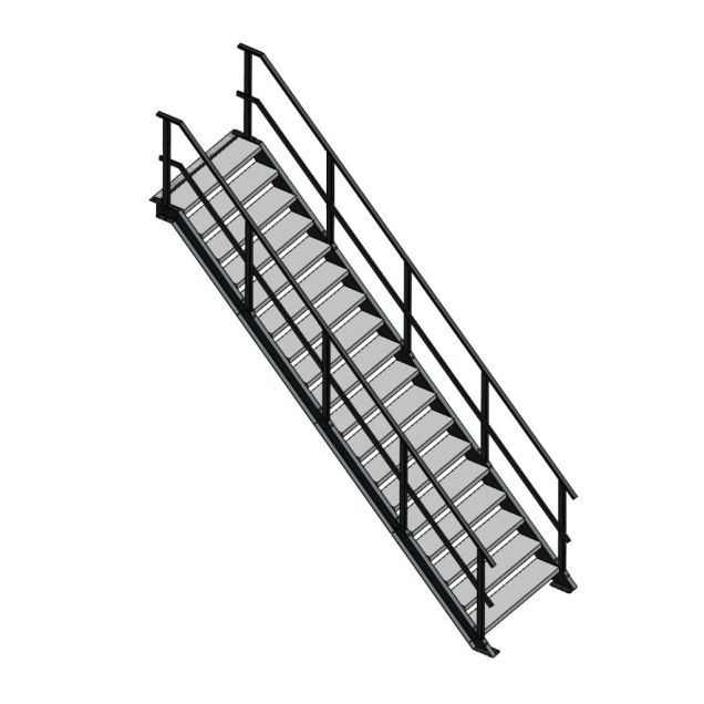 Steektrap, Industriële Trap 3500x1200 mm (hxb)