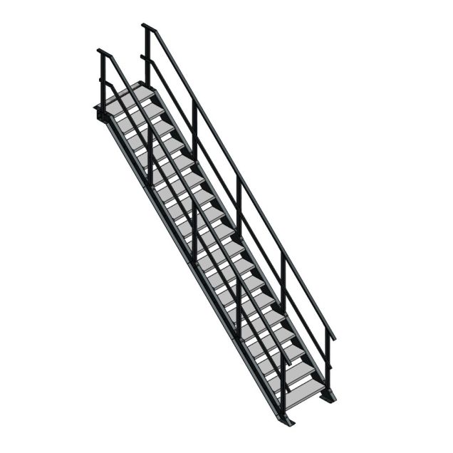 Steektrap, Industriële Trap 3500x800 mm (hxb)