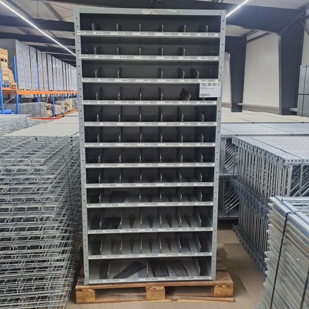 Gebruikte vakkenkast BT 12 niv 1980x1000x300 mm (hxbxd) grijs
