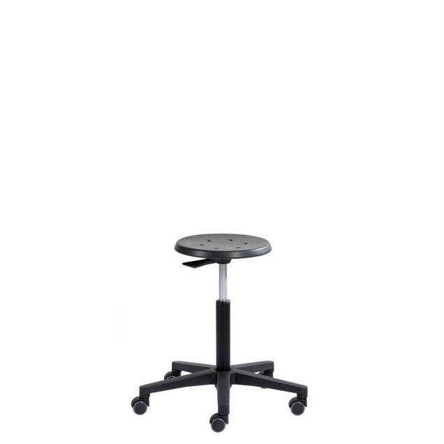 Sofame kruk Ergodyn kunststof met wieltjes 45-65cm