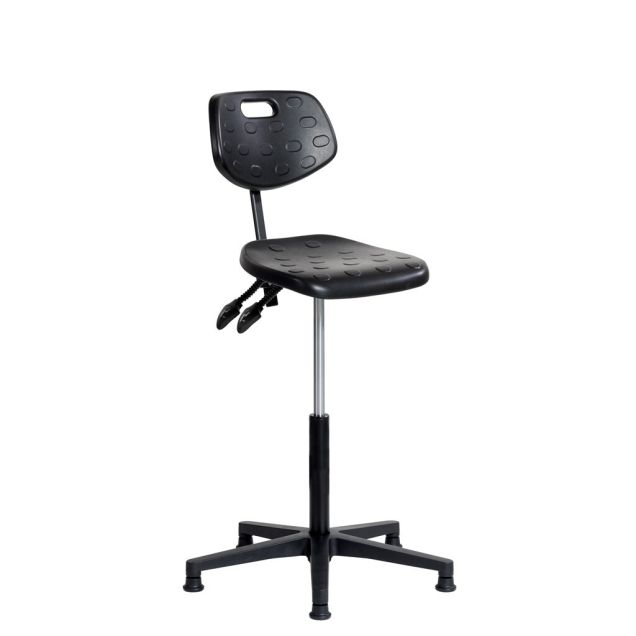 Sofame werkstoel Ergodyn kunststof met glijders 56-82cm